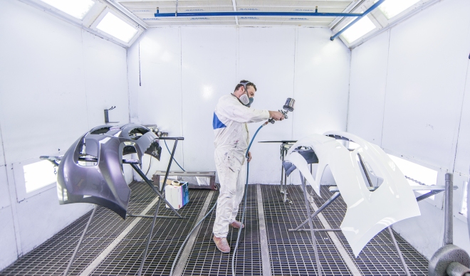 Кузовной цех фирменного сервиса Hyundai производит все виды кузовных работ для всех марок автомобилей